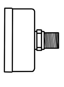 1.5″, 0-100 PSI – P/N 0220DSB100