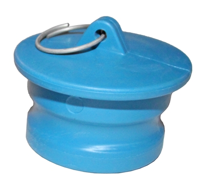 2″ Male Dust Plug, Blue Santoprene – P/N 200DP-S