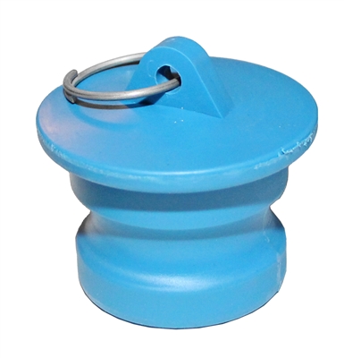 3″ Male Dust Plug, Blue Santoprene – P/N 300DP-S