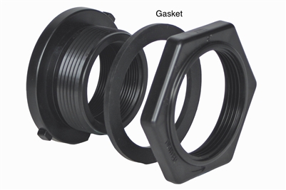 (A) 4″ Bulkhead fitting w/nut and two (2) EPDM gaskets–2 pc. – P/N 62171