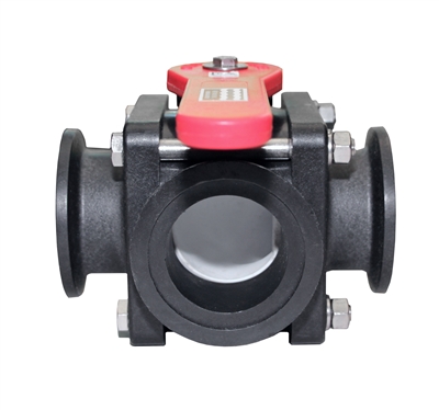 2″ Full Port 3-Way Side Load Flange Valve – P/N MBV220SL-00